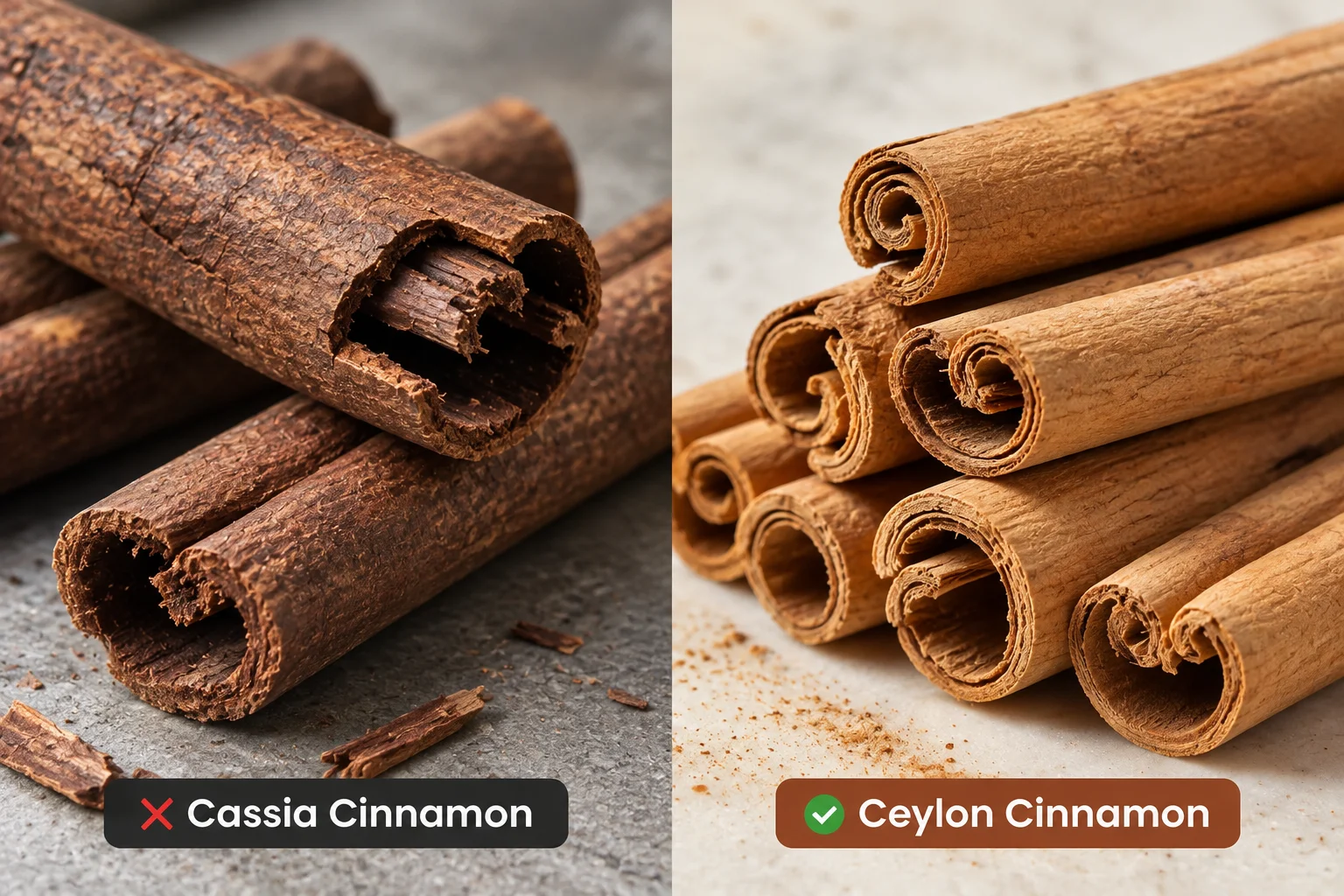 Ceylon vs Cassia