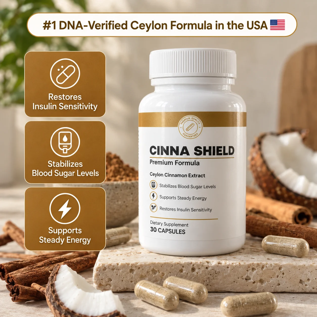 CinnaShield Ceylon Cinnamon